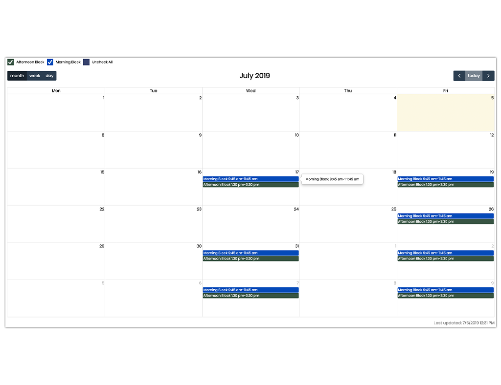 Calendar Builder - Easily and flexibly organize your events.