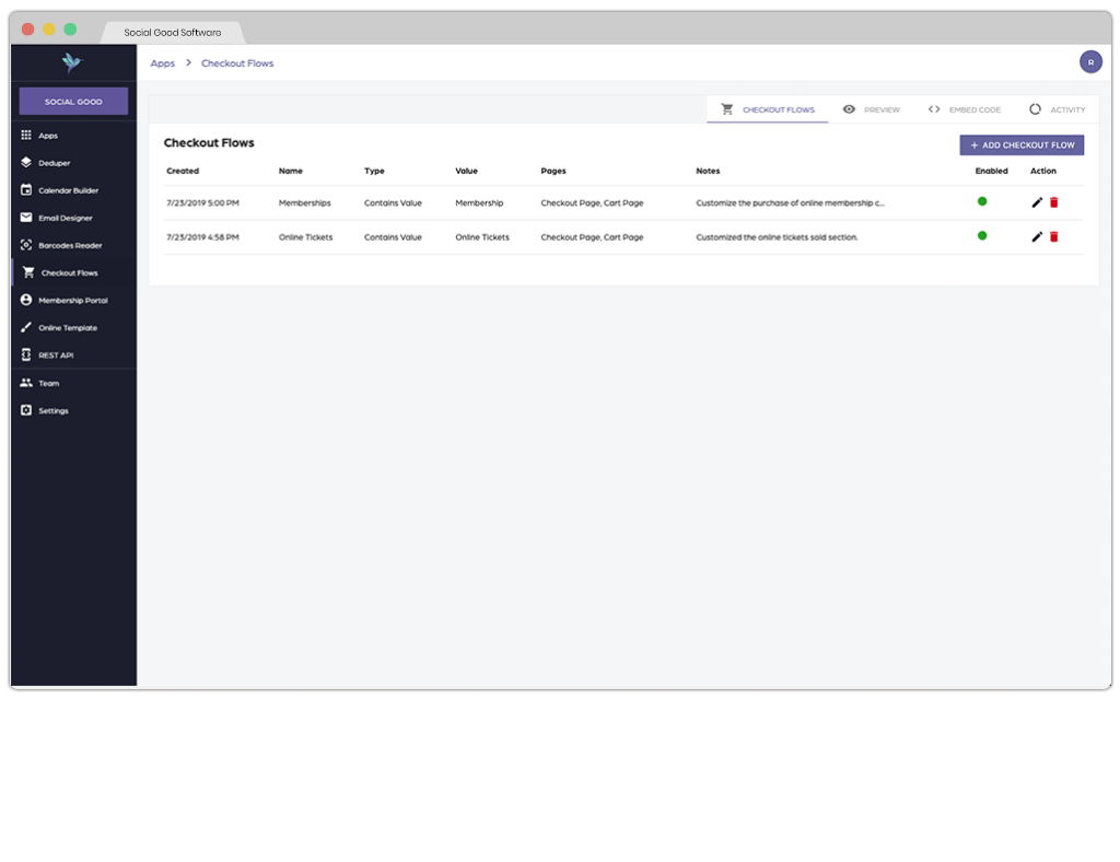 Customize your checkout flows - Manage every aspect of your online web forms.