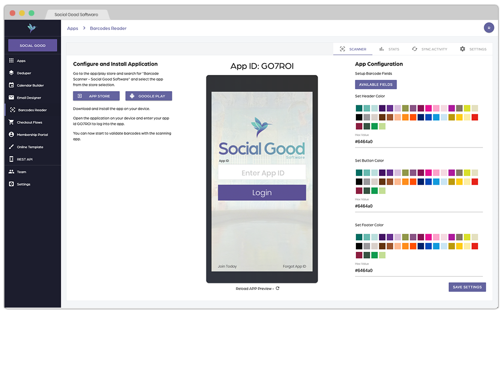 Combine your barcodes into a single experience - Know exactly how many guests check in.