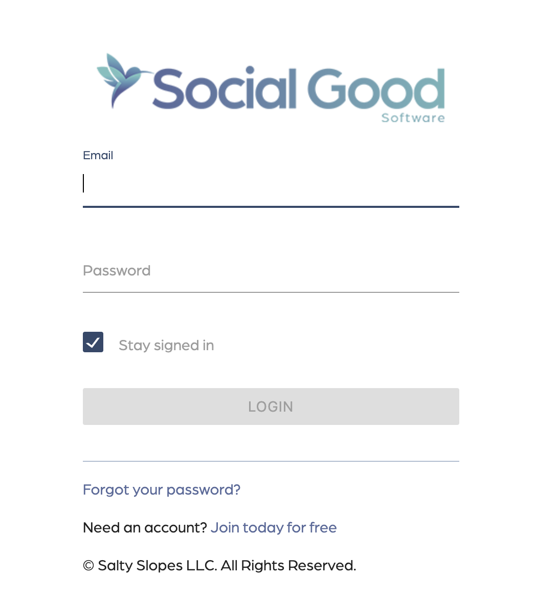 How to connect Altru credentials with the Social Good Software