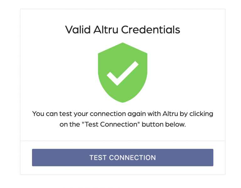 How to connect Altru credentials with the Social Good Software