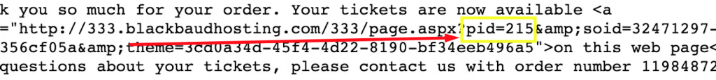 Find the "pid" inside of the ticket URL to find the Altru Ticket ID.