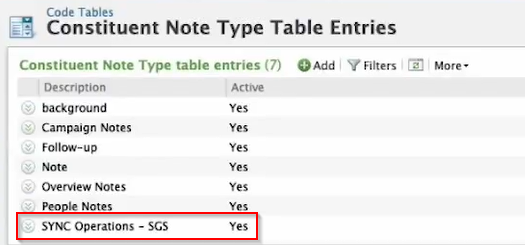 create a sync operations note type