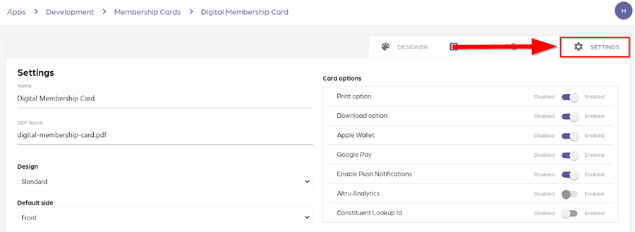 How to assign a membership level to a membership card