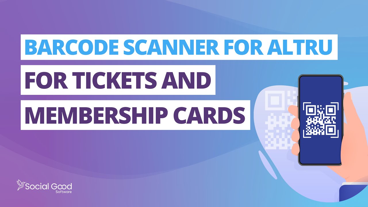 Barcode Scanner for Altru Tickets and Membership Cards