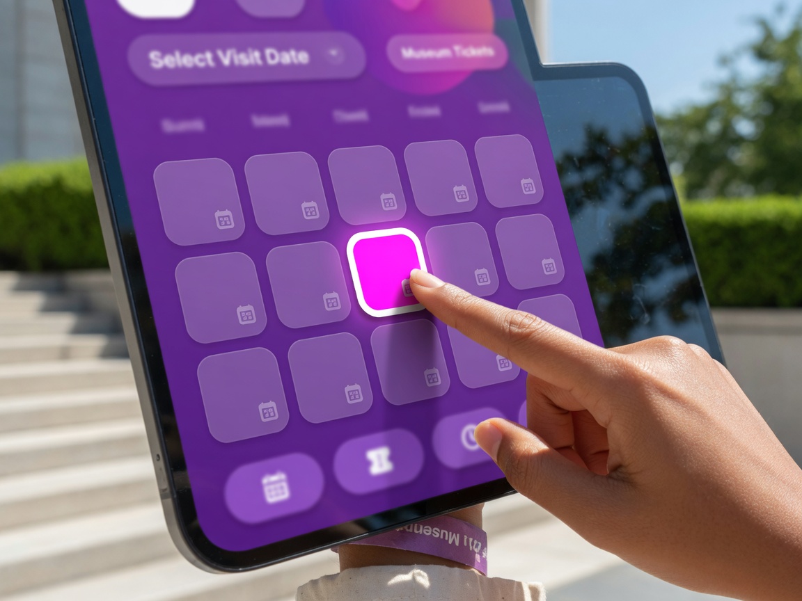 Finger-friendly date and time picker on mobile