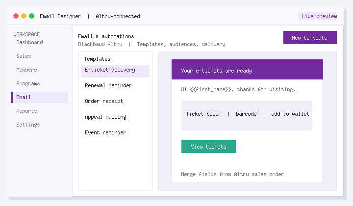 Email Attendees from Event Within Altru: Practical Options for Teams