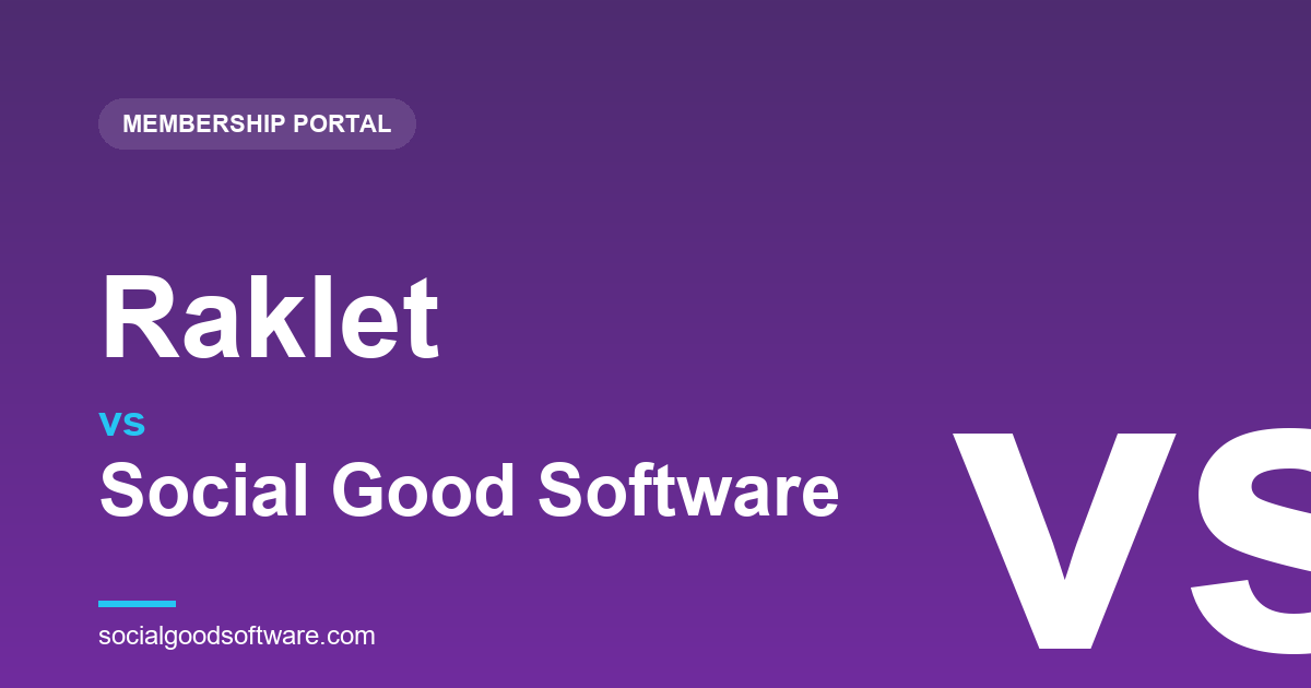 Raklet vs Social Good Software: Community Portal, or a Museum’s Front Gate?