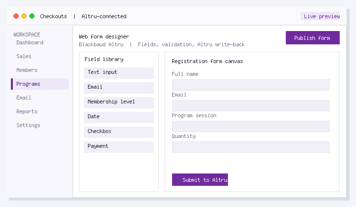 Relationships to Webforms Without Slowing Down Altru Operations