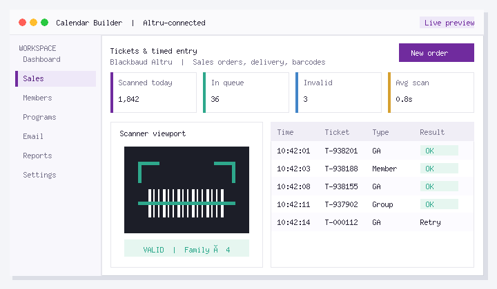 How Altru Organizations Manage Send Etickets from Advance Sales